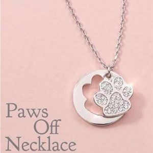 Touchstone Crystal by Swarovski Paws Off Necklace NIB - Great Gift!
